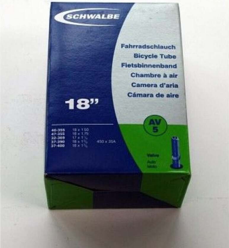 AV5, Schrader ventil, 17/18, 32 - 47 mm, 4 cm, assortert, 95 g