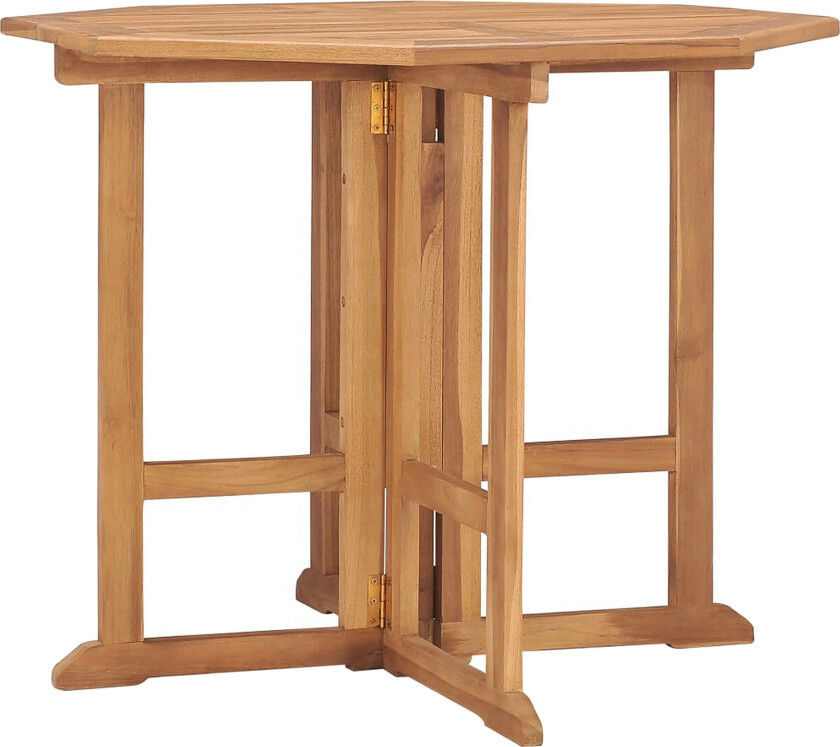 Sammenleggbart hagebord 90x90x75 cm heltre teak