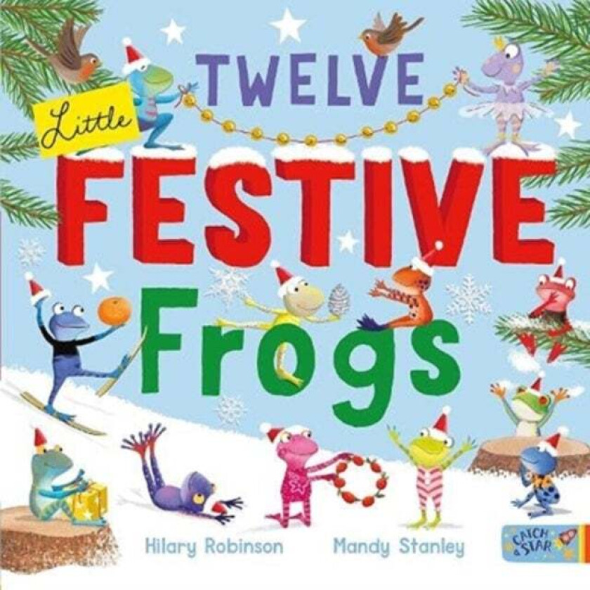 Twelve Little Festive Frogs av Hilary Robinson