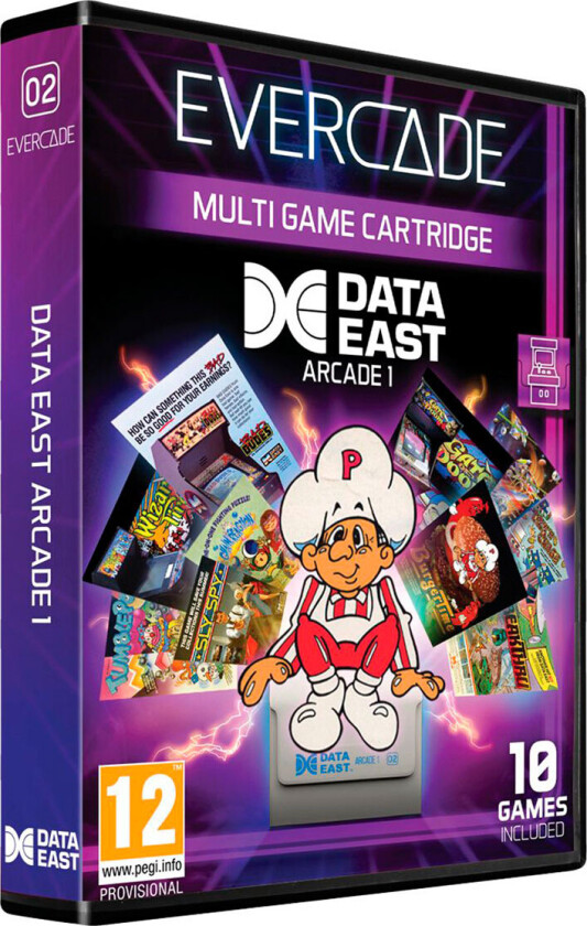 Evercade Data East Arcade Cartridge 1 - EFIGS