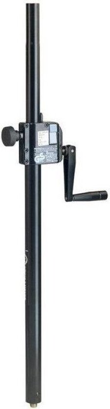 21339 Avstandsrør, Justerbart, M/sveiv, M20, Sort