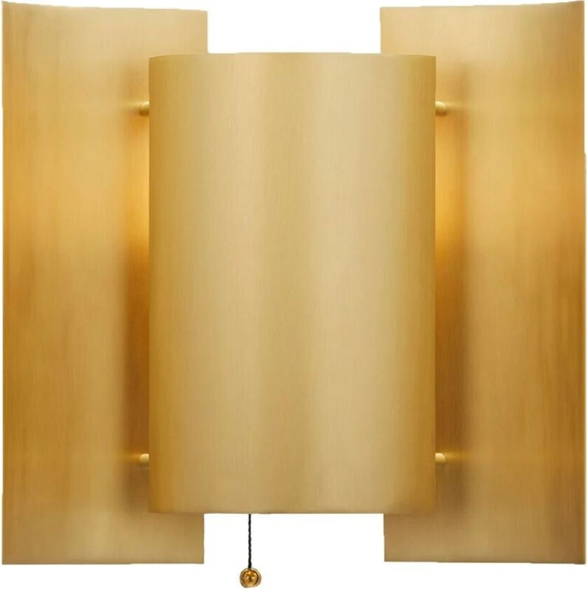 Butterfly vegglampe messing