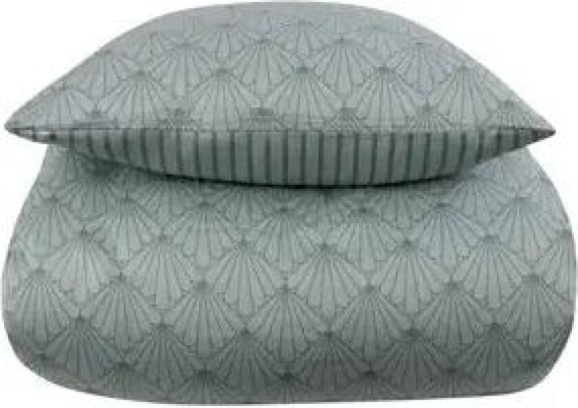 Sateng sengesett - 100% Bomullssateng - Fan green - 150x210 cm