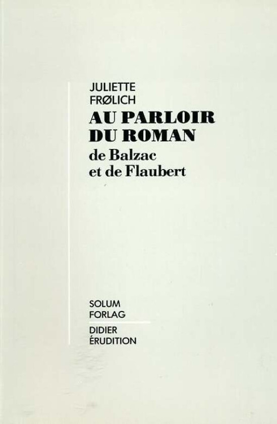 Au parloir du roman av Juliette Frølich