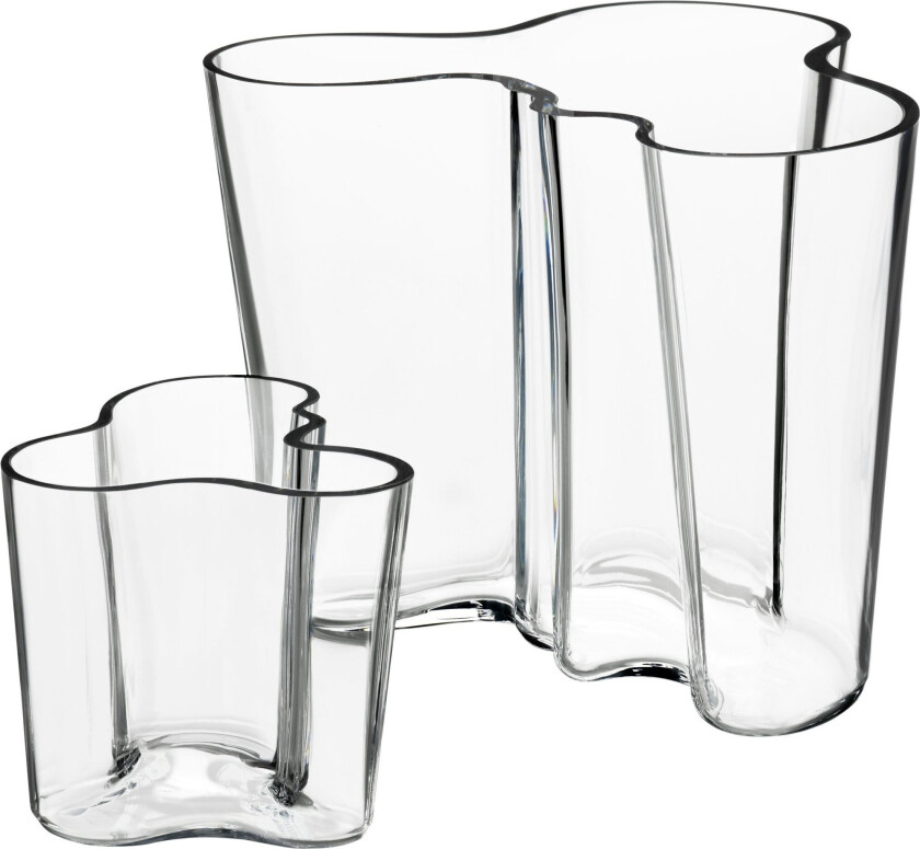 iittala Alvar Aalto duo vase klar