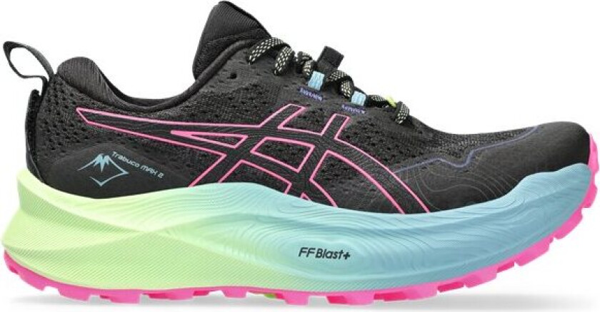 Asics Trabuco Max 2, løpesko, dame Black/Hot Pink