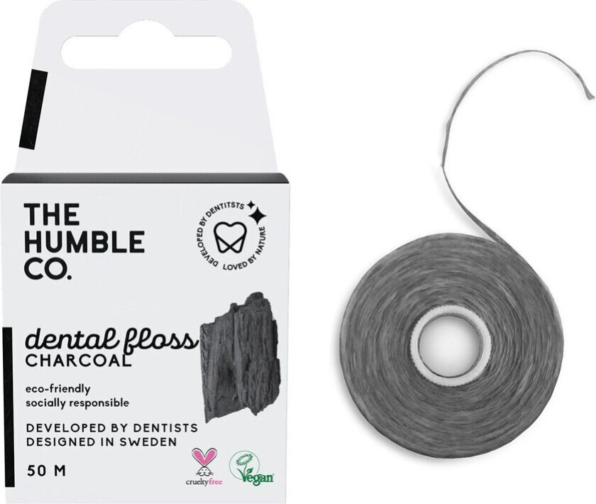 The Humble Co Dental Floss Charcoal 50m