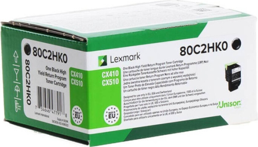 802HK Toner Svart