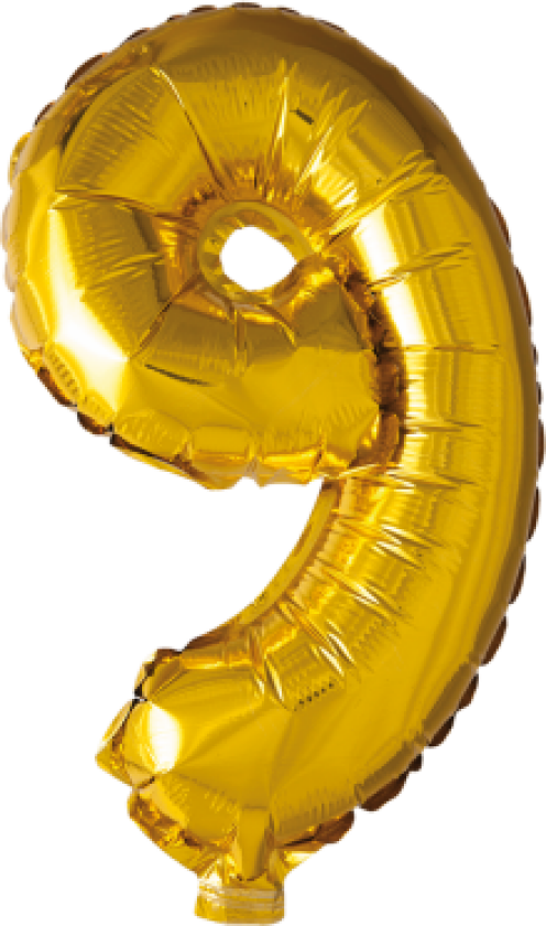 Folie Ballong Gull 41 Cm - Tallet 9