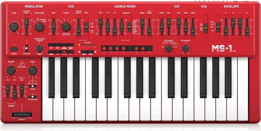 MS-1 MKII Analog Synthesizer Red