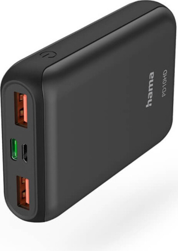 PD10-HD Nødlader - Svart - 10000 mAh