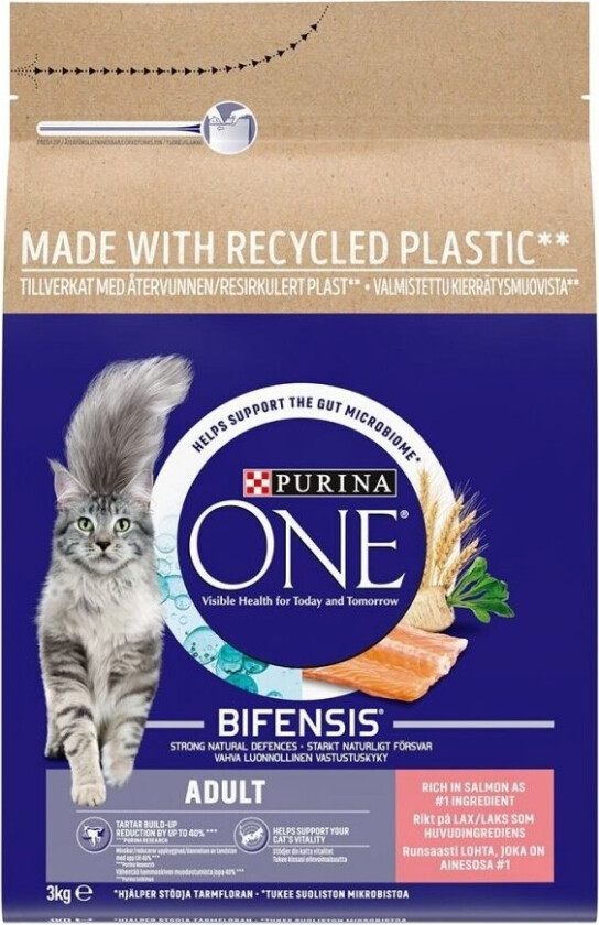 Purina ONE Cat Adult Laks 3 kg