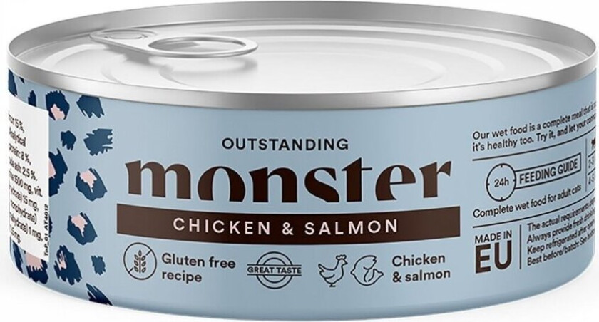 Monster Cat Adult Multi Protein Chicken & Salmon 100 g