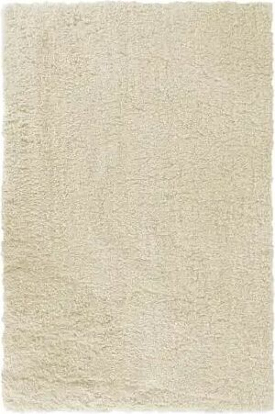 Gulvteppe - 160x230 cm - Brekket hvit - Langt luvteppe fra