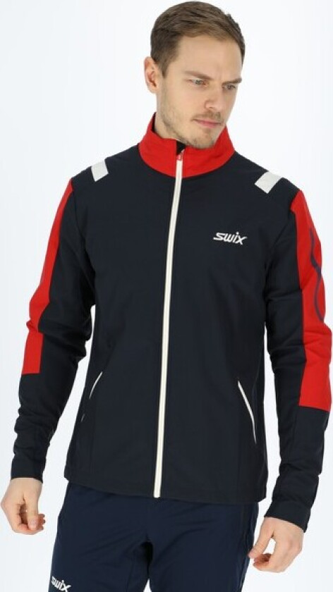 Men's Infinity Jacket S, Dark Navy/ Red