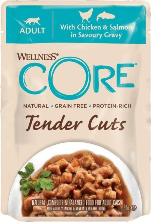 Tender Cuts Kylling & laks Våtfôr til katt 85 85 g
