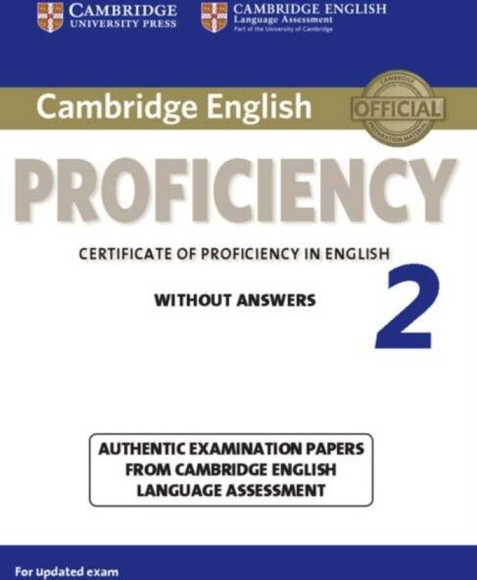 Cambridge English Proficiency 2 Student's Book without Answers