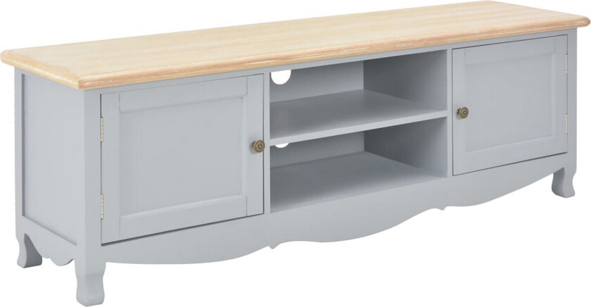 TV-benk 120x30x40 cm tre grå