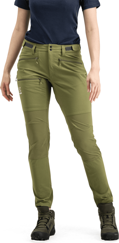 Zircon Slim Pant, softshellbukse, turbukse, dame olive green