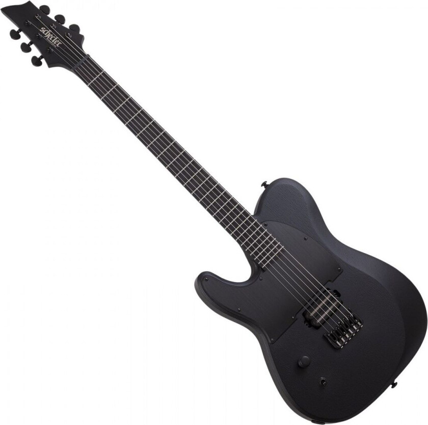 Schecter PT Black Ops Left Handed Satin Black Open Pore