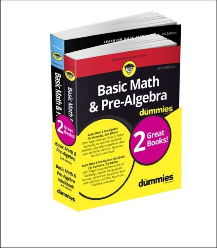 Basic Math & Pre-Algebra For Dummies Book + Workbook Bundle av Mark Zegarelli