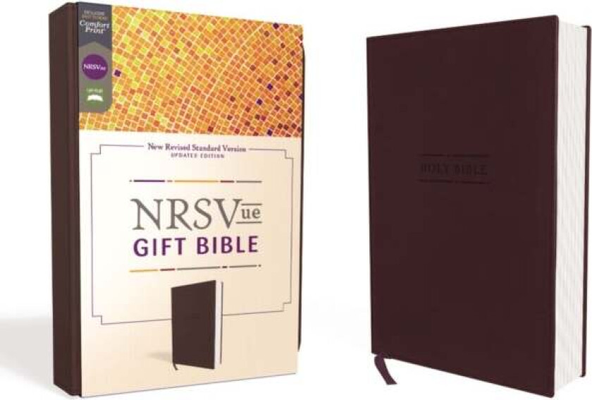 NRSVue, Gift Bible, Leathersoft, Burgundy, Comfort Print av Zondervan