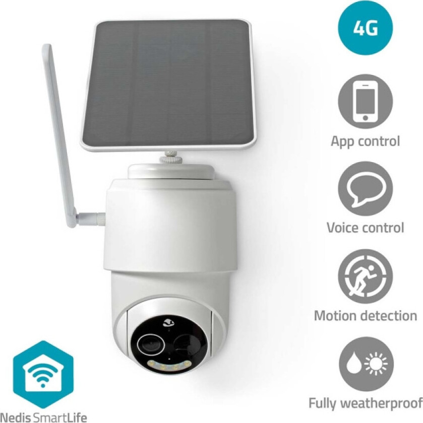 Utendørskamera med 4G og solceller