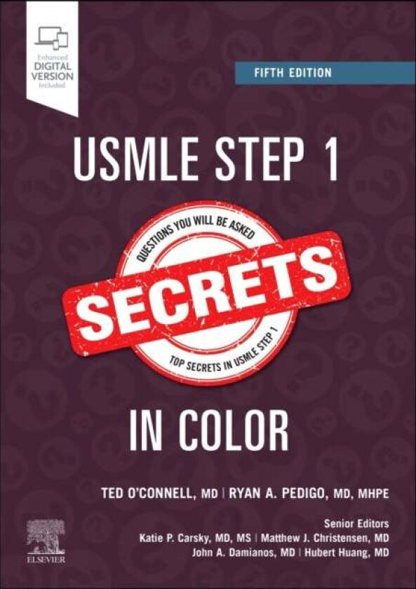 USMLE Step 1 Secrets in Color av Theodore X. (Founding Director Family Medicine Kaiser Permanente Napa-Solano Napa O'Connell, Department of Commu