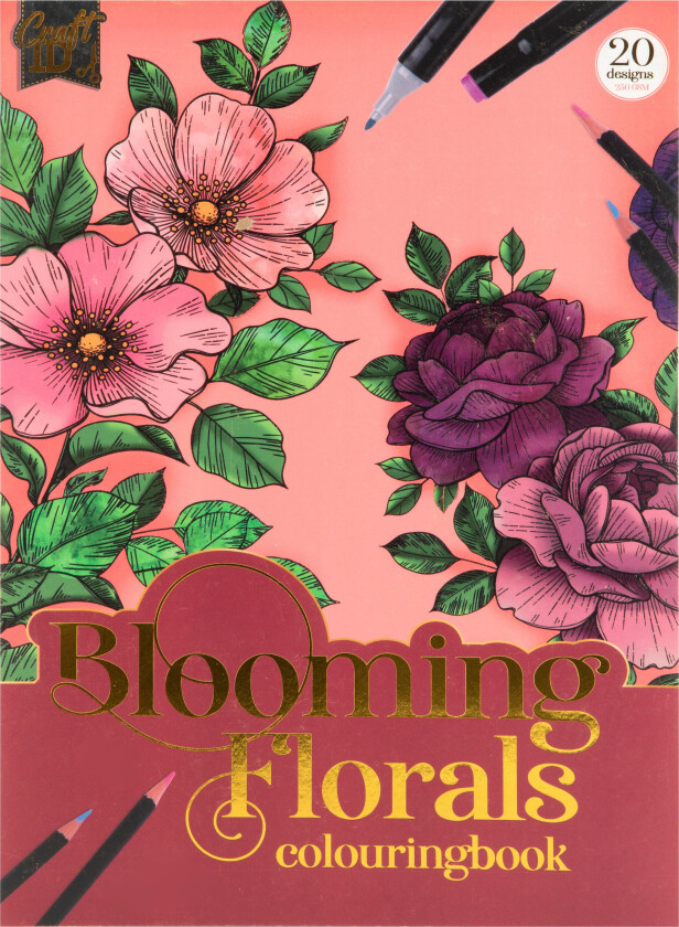 Craft Sensations - Colouring book A4 - Florals (CR5008/GE)