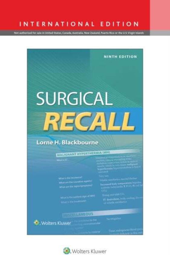 Surgical Recall av Lorne Blackbourne