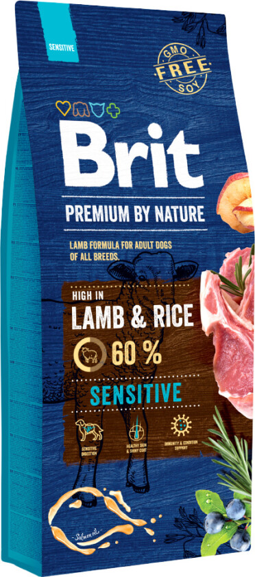 Brit Premium By Nature Dog Sensitive Lamb & Rice (15 kg)