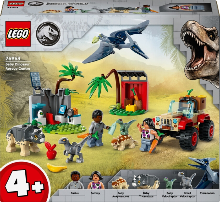 Lego Jurassic World Dyrereservat Med Dinosaurunger 4+