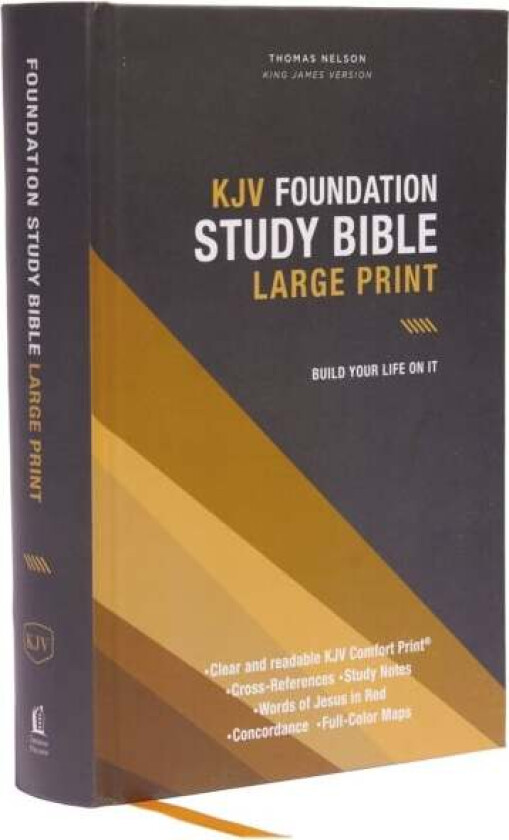 KJV, Foundation Study Bible, Large Print, Hardcover, Red Letter, Comfort Print av Thomas Nelson