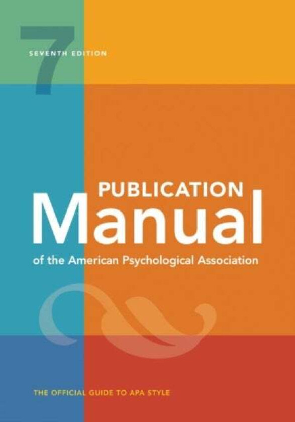 Publication Manual of the American Psychological Association av American Psychological Association