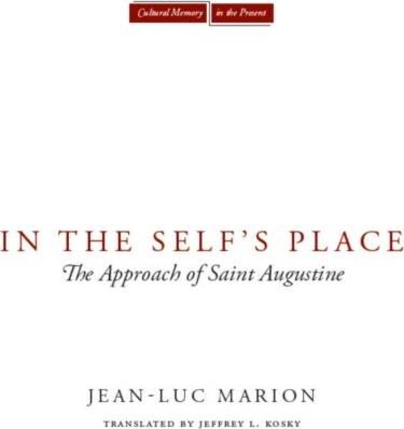 In the Self's Place av Jean-Luc Marion