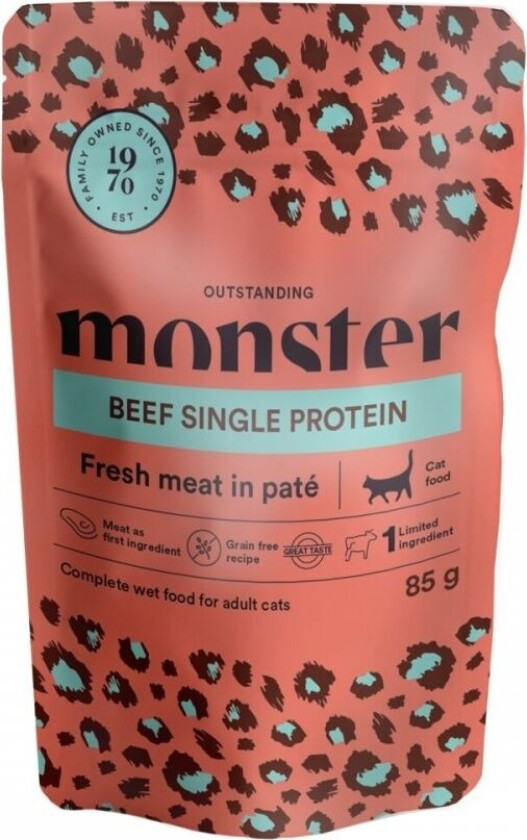 Monster Cat Adult Beef 85 g