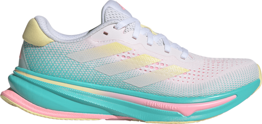Women's Supernova Rise Running Shoes FTWR White/Almost Yellow/Flash Aqua 38 2/3, FTWR White/Almost Yellow/Flash Aqua