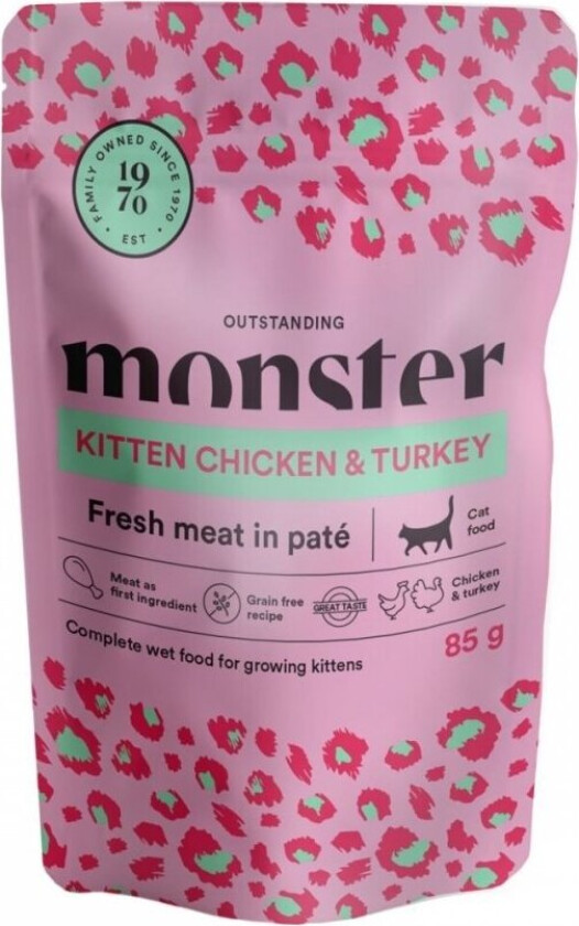 Monster Kitten Chicken & Turkey 85 g