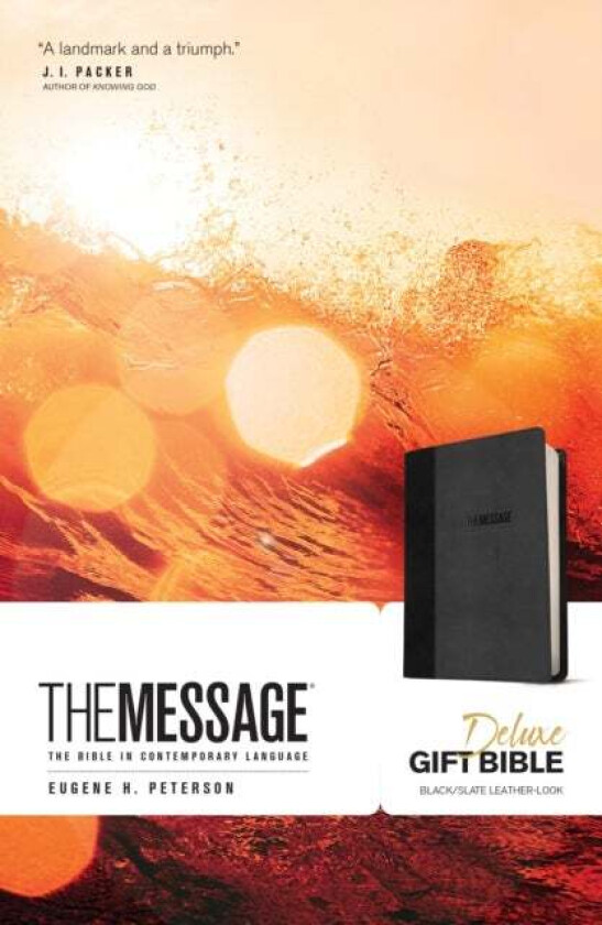 Message Deluxe Gift Bible, Black av Eugene H. Peterson