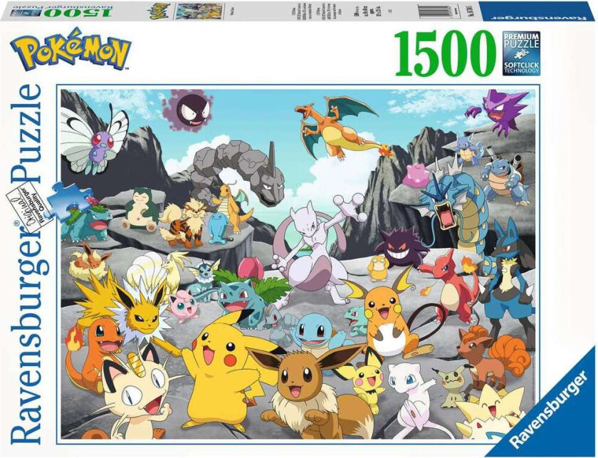 Puslespill 1500 Pokémon