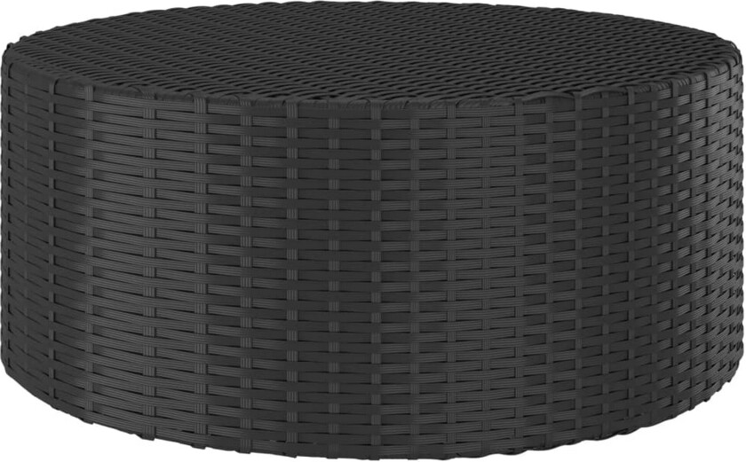 Tebord svart 68x68x30 cm polyrotting