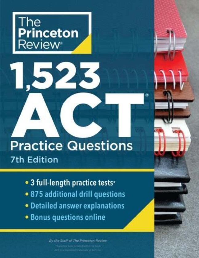 1,523 ACT Practice Questions av Princeton Review