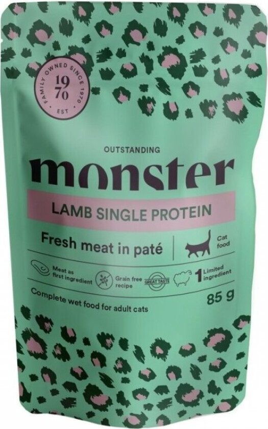 Monster Cat Adult Lamb 85 g