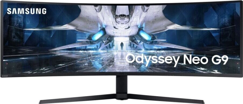 49" Samsung Odyssey Neo G9 - 5120x1440 (DQHD) - 240Hz - VA (With Quantum Mini-LED) - HDMI 2.1 - Curved - 1 ms - Skjerm