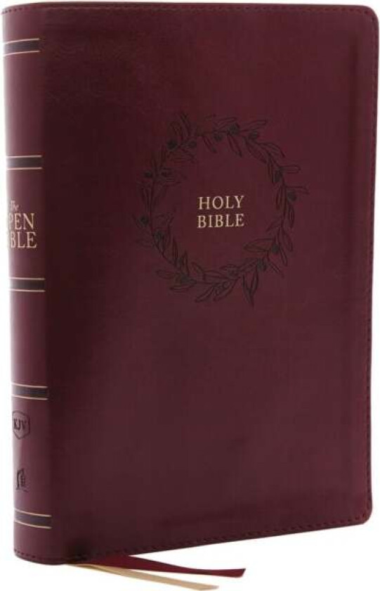 The KJV, Open Bible, Leathersoft, Burgundy, Red Letter, Comfort Print av Thomas Nelson