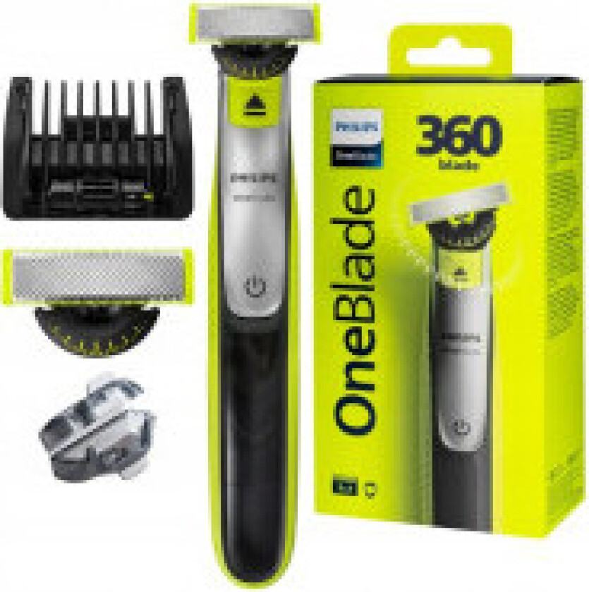 Barbermaskin OneBlade 360 QP2730 - light green/dark gray