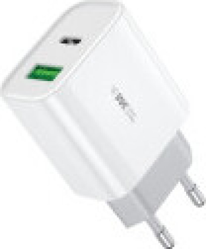 WEKOME WP-U53 Maxspeed - USB-C PD 20W & USB-A QC3.0 18W hurtiglader (hvit)
