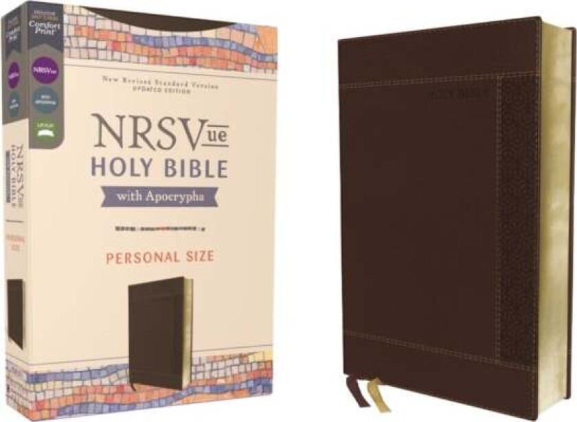 NRSVue, Holy Bible with Apocrypha, Personal Size, Leathersoft, Brown, Comfort Print av Zondervan