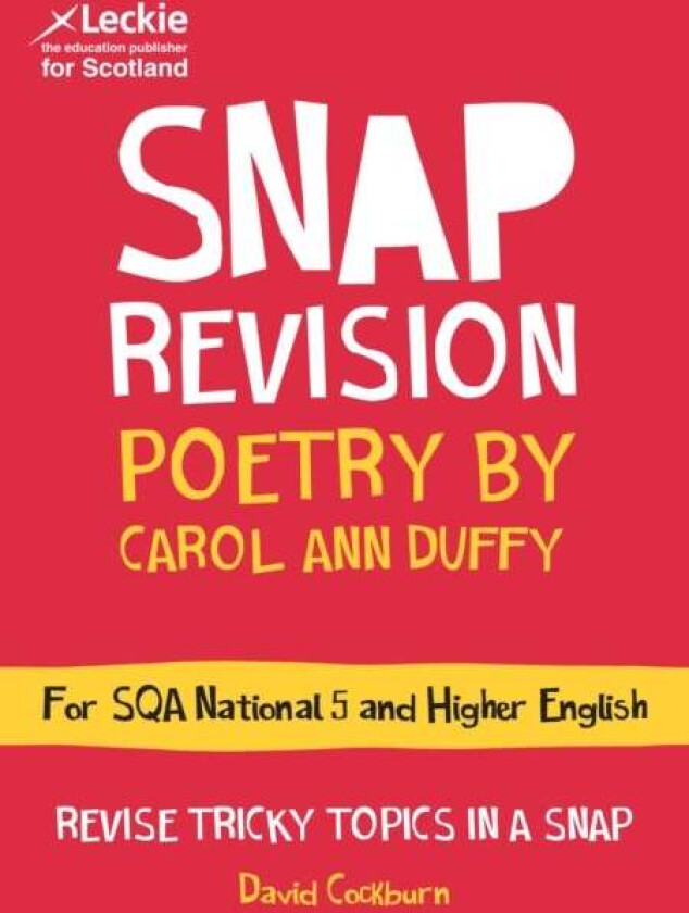 National 5/Higher English Revision: Poetry by Carol Ann Duffy av David Cockburn