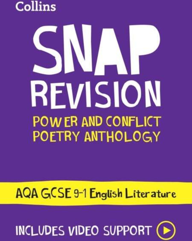 AQA Poetry Anthology Power and Conflict Revision Guide av Collins GCSE